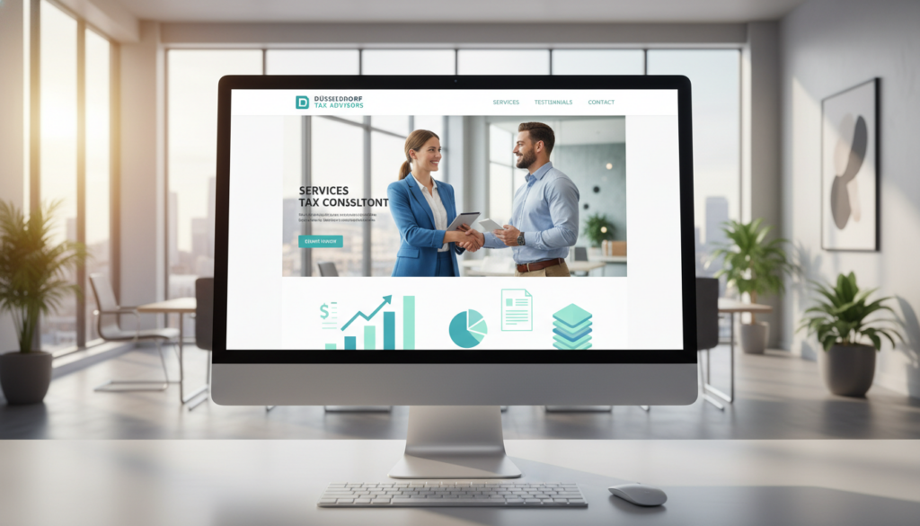 Attraktive Steuerberaterwebseite Düsseldorf